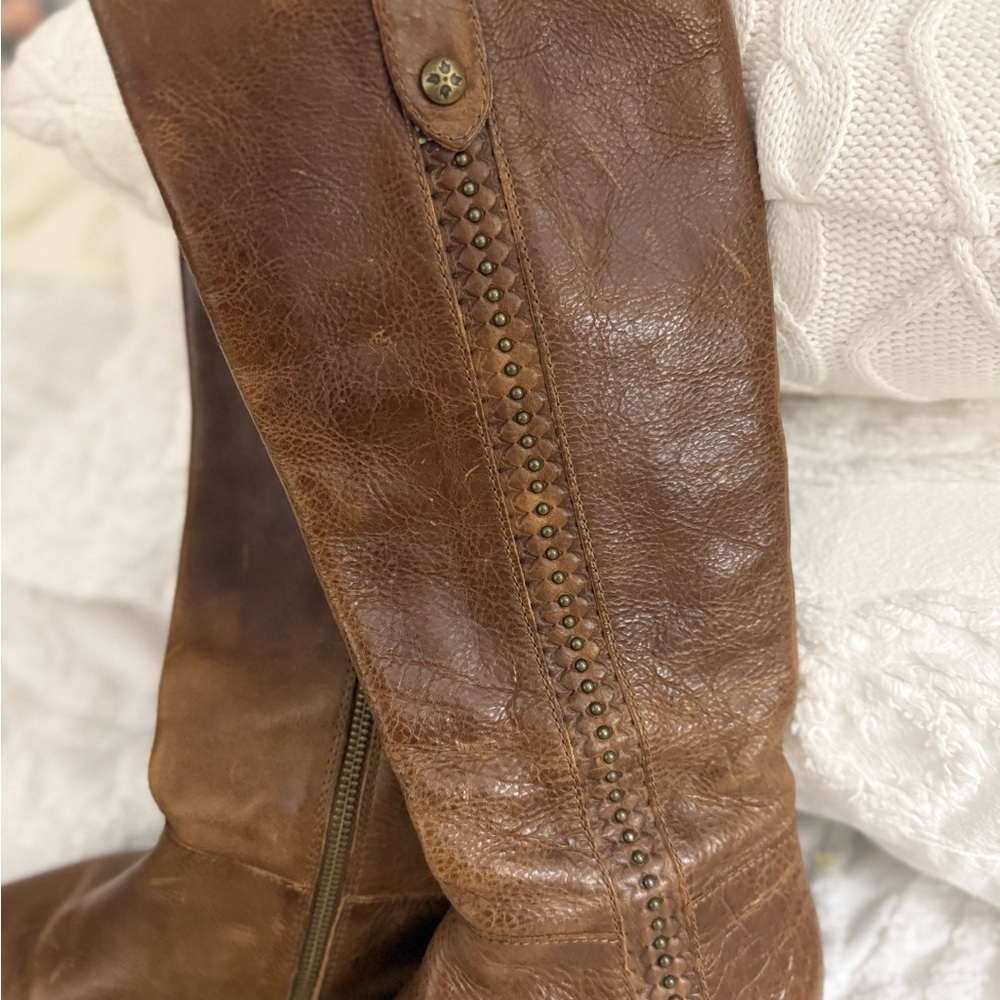 Patricia Nash Brown Leather Knee-High Boots - Picture 11 of 12